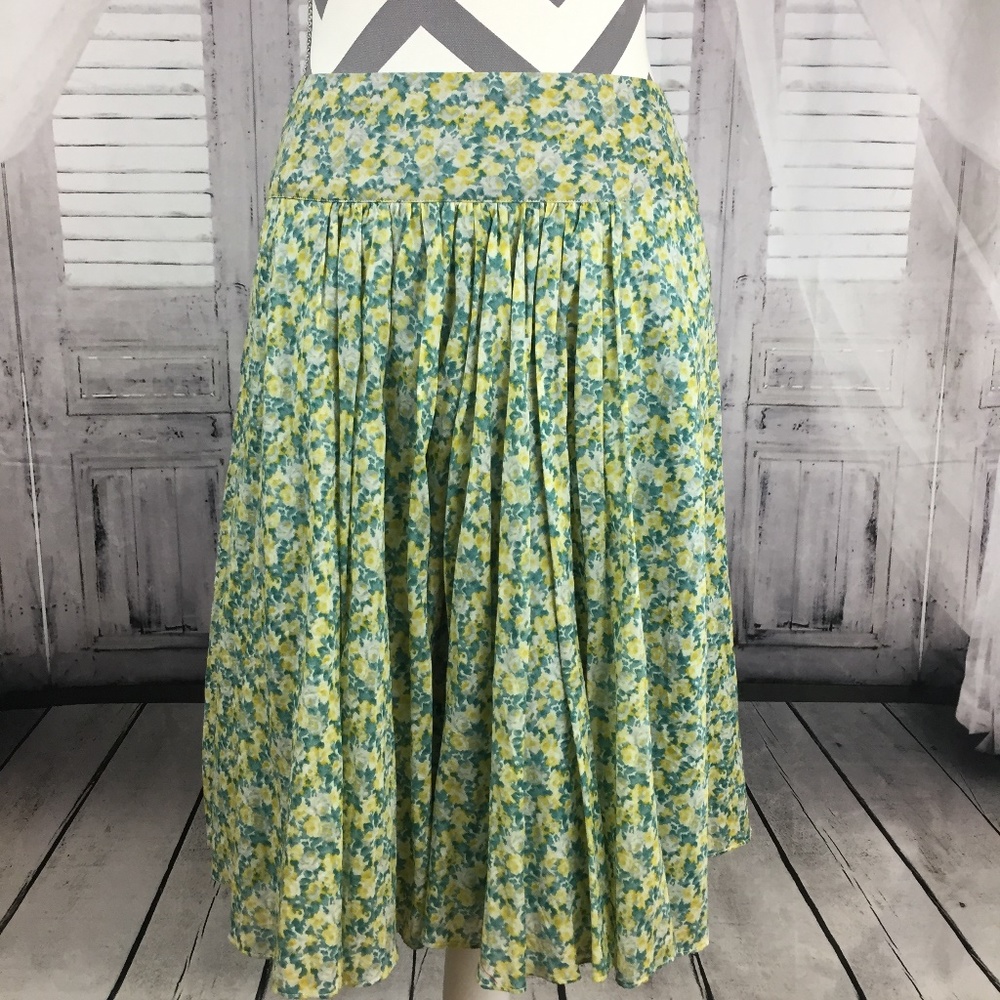 Talbots Floral Full Skirt Size 2P